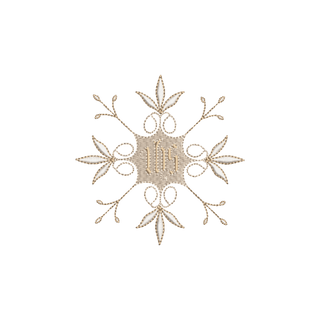 1003 IHS White Gold |Altar Linen Machine Embroidery Design