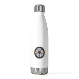 20oz Insulated Bottle Luther Rose Reformation Christian Water Tumbler Pastor Gift  Lutheran Youth Group