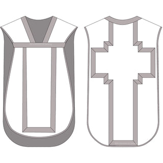 3012 Cross Back Roman Latin Mass Chasuble Sewing Pattern