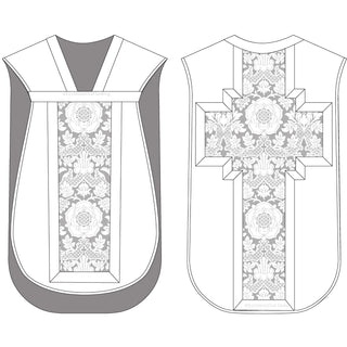 3012 Cross Back Roman Latin Mass Chasuble Sewing Pattern