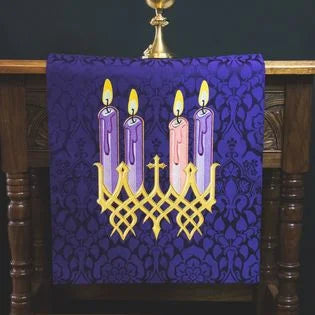 Advent Candles Pulpit Lectern Fall | Advent Tau Collection Altar Hanging