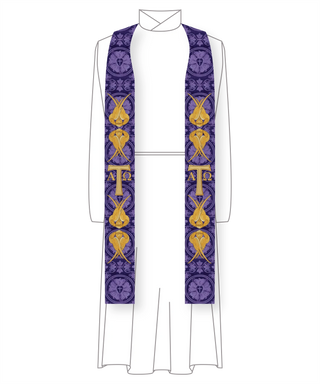 Advent Seraphim Pastor Stole | Purple Priest Advent Stoles