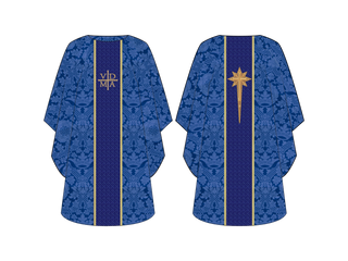 Advent Star Chasuble | Violet or Blue Priest Chasuble