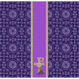 Chi Rho Root of Jesse Advent Chalice Veil | Great O'Antiphon Collection