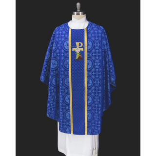 City of David Great O Antiphon Chasuble in Blue or Violet Ecclesiastical Sewing