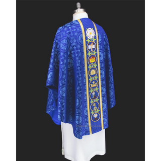 City of David Great O Antiphon Chasuble in Blue or Violet Ecclesiastical Sewing