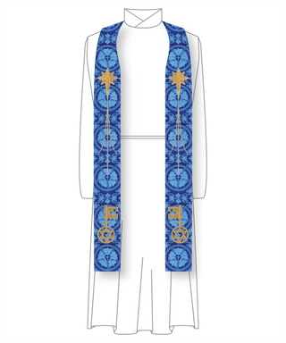 City of David Clergy Stole (Handmade) | Pastoral, Priest, or Deacon Stoles