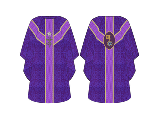 Clavis David Oval Chasuble |  Chasubles for Advent