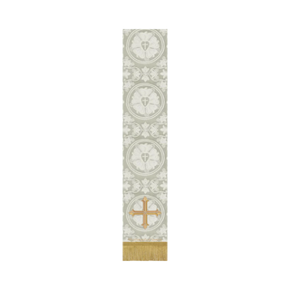 White Bible Marker Cross Altar Hanging | White Altar Hangings