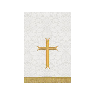 Dayspring Moline Cross White Pulpit Fall | White Altar Hangings