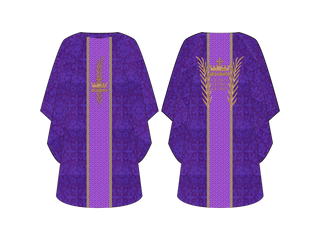 Violet Priest Chasuble Liturgical Vestment Gloria Advent or Lent Collection