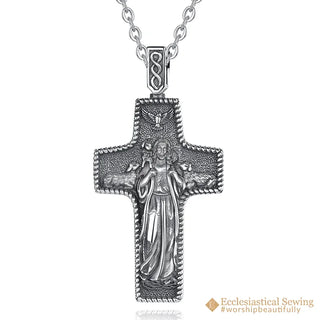 Good Shepherd Cross Pendant (925 Silver)