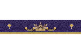 Advent Lattice Crown Border Star Superfrontal | Violet Altar Hanging