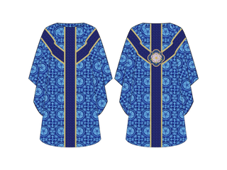 Messianic Rose Advent Chasuble |Violet or Blue Priest Chasuble