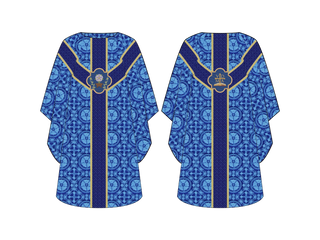 Messianic Rose Manger Advent Chasuble | Violet or Blue Priest Chasuble