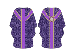 Messianic Rose Advent Chasuble |Violet or Blue Priest Chasuble