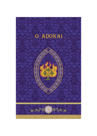 Advent Banner O Adonai Blue or Violet Advent Banner