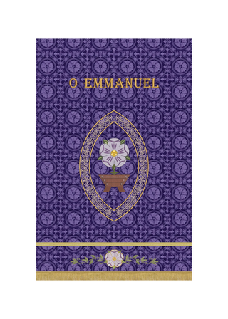 Advent Banner O Emmanuel | Blue or Violet Advent Banner