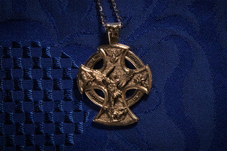 Saint  Michael Protect Us Cross Pendant