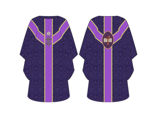 Blue Violet Advent Chasuble O Antiphons O Sapentia | Ecclesiastical Sewing