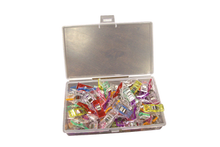 Sewing Clips 50pk - Plastic 1” Fabric Clips in Storage Box -