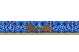 City of David Simple Superfrontal Advent Altar Frontal