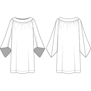 Old English Style 4031 & 4032 Round Yoke Surplice Pointed Sleeves | Church Sewing Pattern