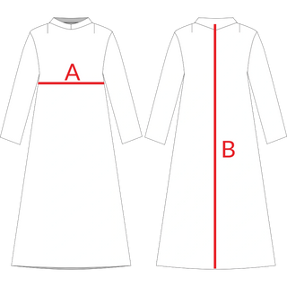 Monastic Alb Sewing Pattern Style 4052 and 4053 | Alb Vestment Sewing Pattern Adult Sizes