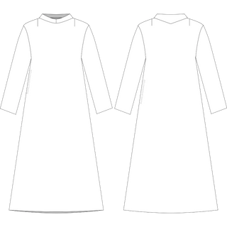 Monastic Alb Sewing Pattern Style 4052 and 4053 | Alb Vestment Sewing Pattern Adult Sizes