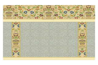 Ivory Altar Frontal With Tapestry Superfrontal | Altar Hangings