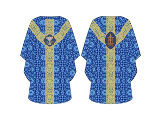 Tau Rose O Virgo Chasuble City of David Advent Collection  |  Chasubles for Advent