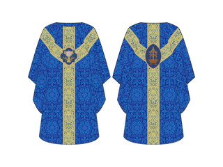 Tau Rose O Virgo Chasuble City of David Advent Collection  |  Chasubles for Advent