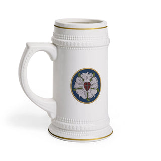 A Mighty Fortress Is Our God Luther Rose Beer Stein Mug Lutheran Gift for Pastor