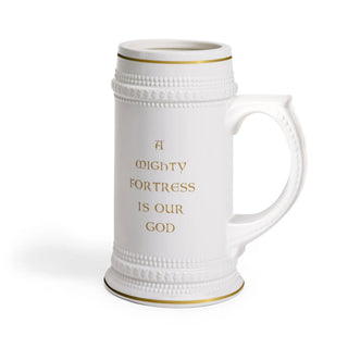 A Mighty Fortress Is Our God Luther Rose Beer Stein Mug Lutheran Gift for Pastor