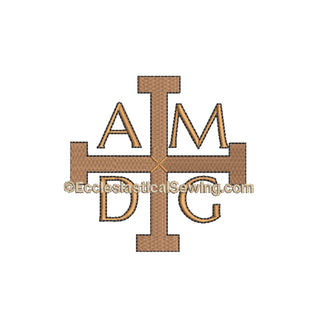 Ad Majorem Dei Gloriam Jesuit Cross-Religious Machine Embroidery File