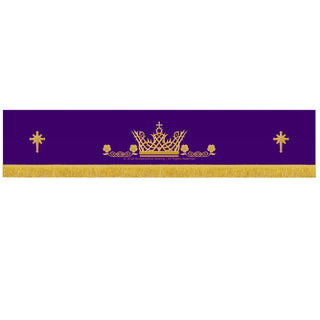 Advent Lattice Crown Border Star Superfrontal | Violet Altar Hanging