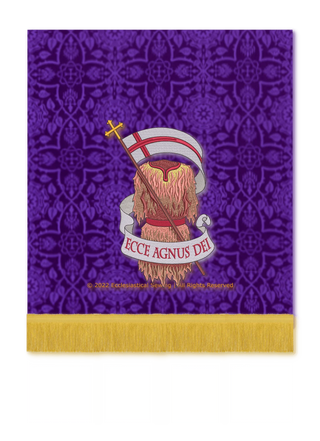 Advent Lent Ecce Agnus Dei Camel Hair | Violet Blue Pulpit Fall