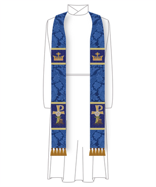 Rex Gentium Advent Stole for Clergy (Blue or Violet) | Clergy Stoles