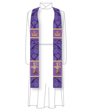 Rex Gentium Advent Stole for Clergy (Blue or Violet) | Clergy Stoles