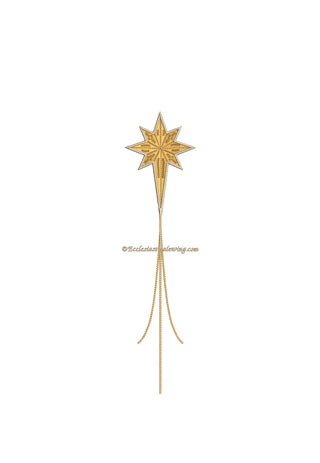 Advent Star Digital Machine Embroidery | Star Embroidery Design