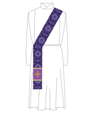 Advent Stole | Priests, Pastors, Deacons in Blue or Violet