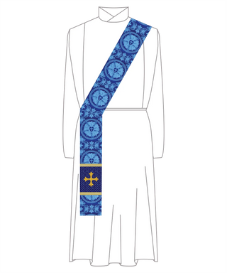 Advent Stole | Priests, Pastors, Deacons in Blue or Violet