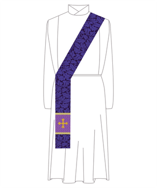 Advent Stole | Priests, Pastors, Deacons in Blue or Violet
