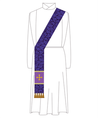 Advent Stole | Priests, Pastors, Deacons in Blue or Violet