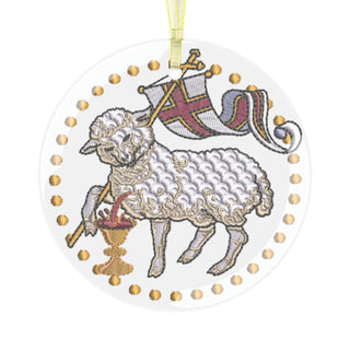 Agnus Dei Glass Ornament Gift