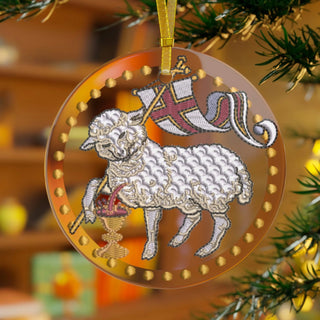 Agnus Dei Glass Ornament Gift