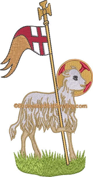 Agnus Dei Religious Machine Embroidery File