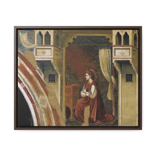 Annunciation the Virgin Giotto di Bondone - c.1306 - Premium Framed Wrapped Canvas Print