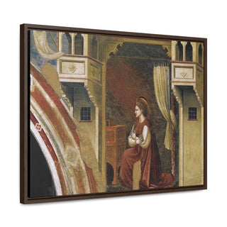 Annunciation the Virgin Giotto di Bondone - c.1306 - Premium Framed Wrapped Canvas Print