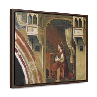 Annunciation the Virgin Giotto di Bondone - c.1306 - Premium Framed Wrapped Canvas Print